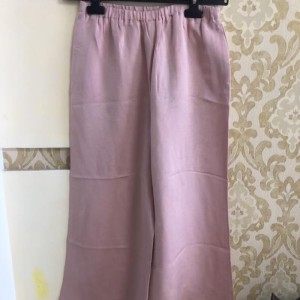 Pantalones casuales de la Sra. guchi guchi mostrador genuino nuevo con etiqueta colgante con pantalones de seda real