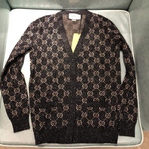 Camiseta de la Sra. Gucci Gucci nueva sudadera negra de doble G Código s