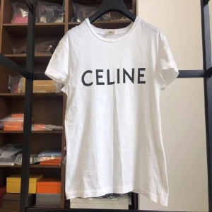 シャネルTシャツceline定番ロゴ白Tシャツ