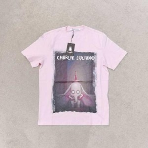 Camiseta Charlie Luciano camiseta estampada Dumbo camiseta de manga corta rosa s