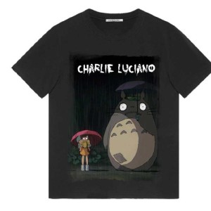 Charlie Luciano manga corta s talla Totoro manga corta negra