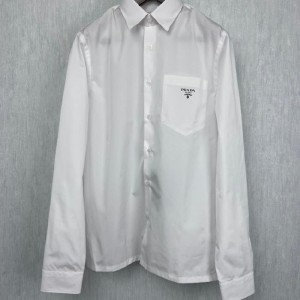 Camisa Prada logo camisa blanca