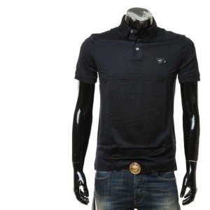 Abril Armani hombres sonrientes de manga corta camisa polo de manga corta de algodón mercerizado hombre