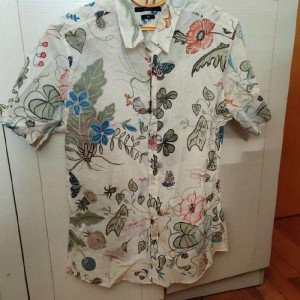 Camisa masculina Gucci estampada manga corta