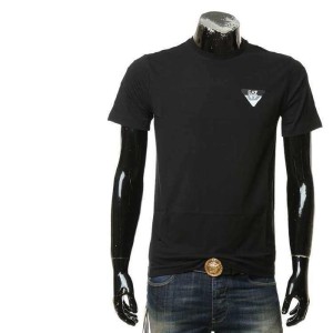 Aprio Armani camiseta de cuello redondo de manga corta estándar águila grande para hombres