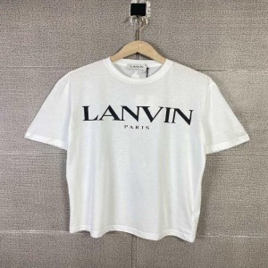 朗雯Tシャツ男女同型夏ファッション百合カジュアル快適アルファベットプリント半袖上着