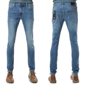 Aprio Armani Jeans para hombres águila estándar pantalones delgados jeans