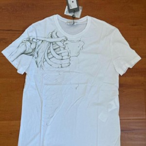 Camiseta blanca para hombres Alexander McQueen