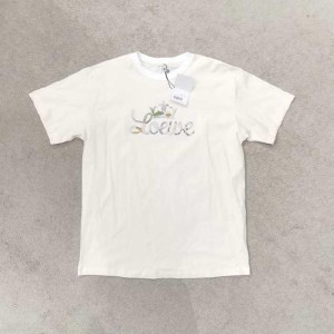 ロエベレディースTシャツヤシの木半袖ベージュSサイズ