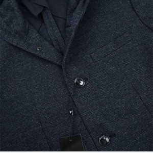 Abrigo masculino de anprio Armani collage de tela chaqueta con capucha